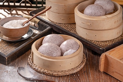 黑米紫薯包